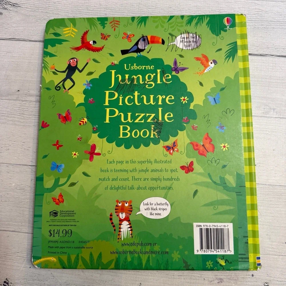 Usborne‎ Paper Pie jungle picture puzzle book